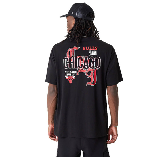 New Era Ανδρική κοντομάνικη μπλούζα Chicago Bulls Team Graphic Oversized T-Shirt